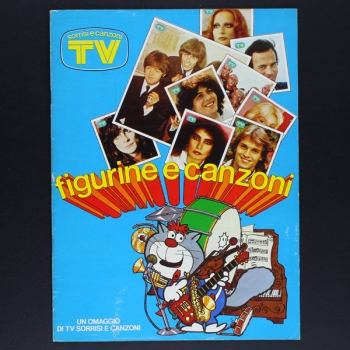 TV Sorrisi e Canzioni Sticker Album teilgefüllt