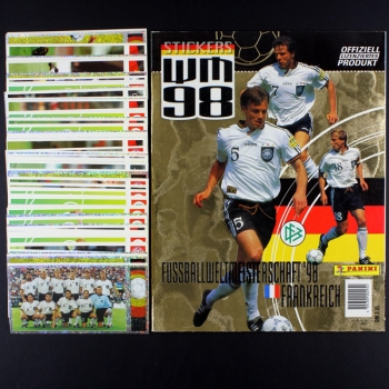 WM 98 Panini Sticker Album komplett