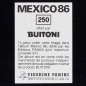 Preview: Mexico 86 Nr. 250 Panini Sticker Zico - Buitoni Version