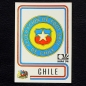 Preview: Chile Wappen Sticker No. 130 Panini - München 74