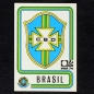 Preview: Brasil Wappen Sticker No. 147 Panini - München 74