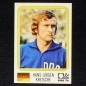 Preview: Hans-Jürgen Kreische Sticker No. 123 Panini - München 74