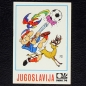 Preview: Jugoslavija Karikatur Sticker No. 183 Panini - München 74