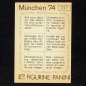 Preview: Wim Suurbier Sticker No. 237 Panini - München 74