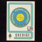Preview: Sverige Wappen Sticker No. 266 Panini - München 74