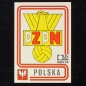 Preview: Polska Wappen Sticker No. 334 Panini - München 74