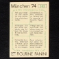 Preview: Josef Adamec Sticker No. 362 Panini - München 74