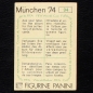 Preview: Herbert Wimmer Sticker No. 94 Panini - München 74