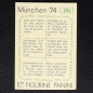 Preview: Francesco Morini Sticker No. 294 Panini - München 74