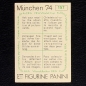 Preview: Marinho Sticker No. 157 Panini - München 74