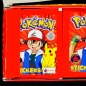 Preview: Pokemon Merlin Box mit 100 Sticker Tüten