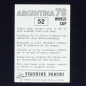 Preview: Argentina 78 Nr. 052 Panini Sticker Ardiles