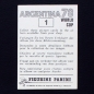 Preview: Argentina 78 Nr. 001 Panini Sticker Rimet Cup
