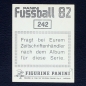 Preview: Bernd Cullmann Panini Sticker No. 242 - Fußball 82