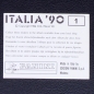 Preview: Italia 90 Nr. 1 Panini Sticker Emblem Intro