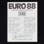 Preview: Euro 88 Nr. 230 Panini Sticker Marco van Basten