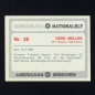 Preview: Gerd Müller Americana Bild No. 38 - Bundesliga Nationalelf 1978