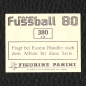 Preview: Zoff – Gentile Panini Sticker Nr. 380 - Fußball 80