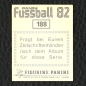 Preview: Felix Magath Panini Sticker Nr. 188 - Fußball 82
