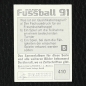 Preview: Thomas Berthold Panini Sticker Nr. 410 - Fußball 91