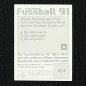 Preview: Uwe Bein Panini Sticker No. 414 - Fußball 91
