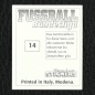 Preview: Julio Cesar Panini Sticker Nr. 14 - Fußball Bundesliga 94/95