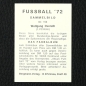 Preview: Wolfgang Overath Bergmann Sticker Nr. 154 - Fußball 72