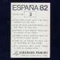 Preview: Espana 82 Nr. 3 Panini Sticker Naranjito Wappen