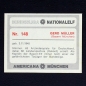Preview: Gerd Müller Americana Card No. 148 - Bundesliga Nationalelf 1978