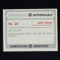 Preview: Sepp Maier Americana Card No. 28 - Bundesliga Nationalelf 1978