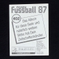Preview: Manuel Amoros Panini Sticker Nr. 402 - Fußball 87