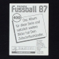 Preview: Karl-Heinz Förster Panini Sticker No. 400 - Fußball 87
