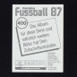Preview: Karl-Heinz Förster Panini Sticker Nr. 400 - Fußball 87