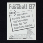 Preview: Junior Panini Sticker Nr. 394 - Fußball 87