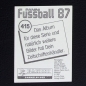 Preview: Ulrich Stielike Panini Sticker Nr. 415 - Fußball 87