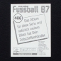 Preview: Pierre Littbarski Panini Sticker Nr. 406 - Fußball 87
