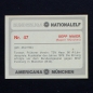 Preview: Sepp Maier - Gerd Müller Americana Card No. 47 - Bundesliga Nationalelf 1978