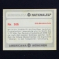 Preview: DFB Meisterschale Americana Card No. 305 - Bundesliga Nationalelf 1978