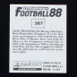 Preview: Enzo Francescoli Panini Sticker No. 387 - Football 88