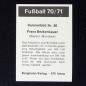 Preview: Franz Beckenbauer Bergmann Sticker No. 86 - Fußball 70-71