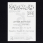 Preview: Lothar Matthäus Panini Sticker No. 216 - Super Calcio 1994