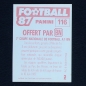 Preview: Karl-Heinz Förster Panini Sticker No. 116 - Football 87