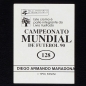 Preview: Diego Maradona Panini Picture No. 128 - Campeonato Mundial 90