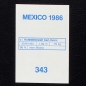 Preview: Karl-Heinz Rummenigge Flash Sticker No. 343 - Mexico 86