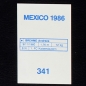 Preview: Andreas Brehme Flash Sticker No. 341 - Mexico 86