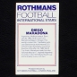 Preview: Diego Maradona Rothmans Card - Football International Stars 1984