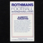 Preview: Alberto Tarantini Rothmans Card - Football International Stars 1984
