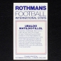 Preview: Ubaldo Matildo Fillol Rothmans Card - Football International Stars 1984