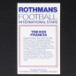Preview: Trevor Francis Rothmans Card - Football International Stars 1984