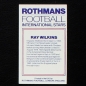 Preview: Ray Wilkins Rothmans Card - Football International Stars 1984